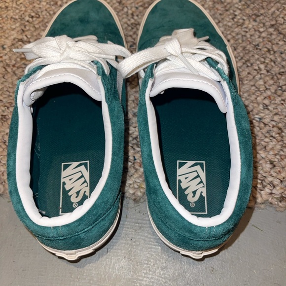 Vans old school size 8 men’s green suede good condition - Picture 2 of 5